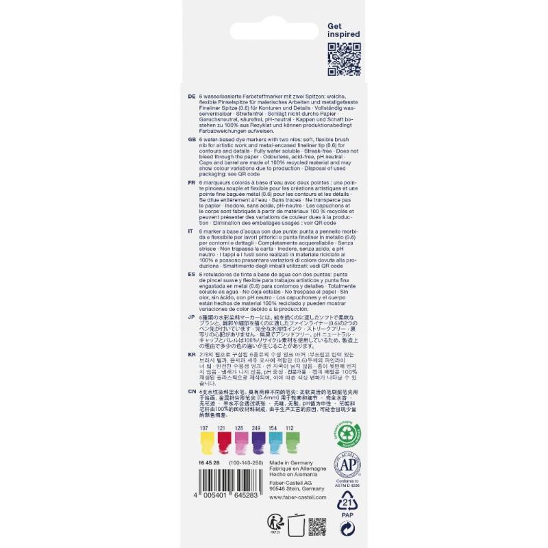 Faber-Castell Goldfaber Aqua Dual Marker 6er Etui Candy Shop